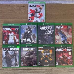 Xbox One Game Collection lot! 9 games! Xbox NBA2k COD call of duty